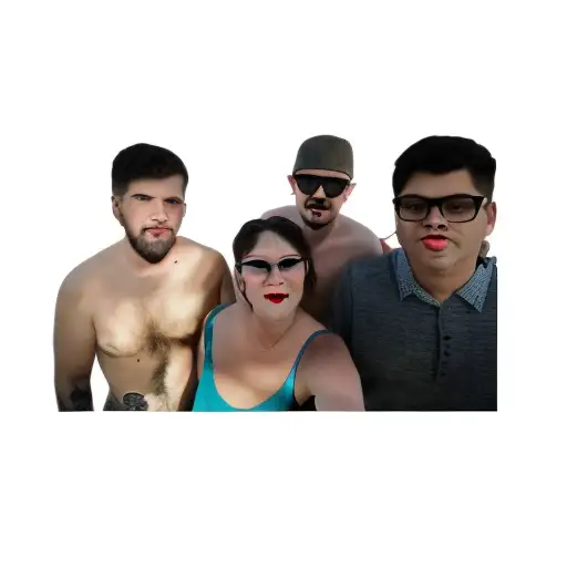 A Group Of People Posing For A Selfie