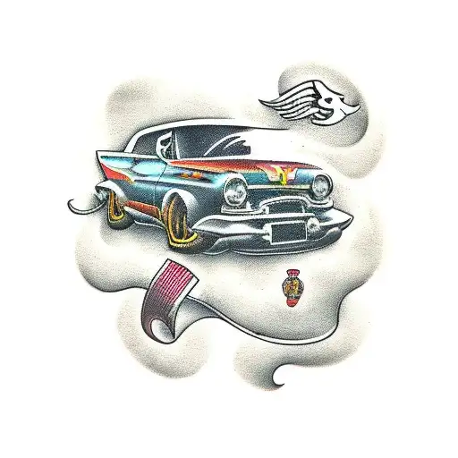 Side View Of Hatchback Car