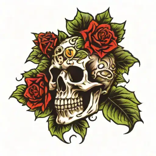 Ivy Skull Surrounded