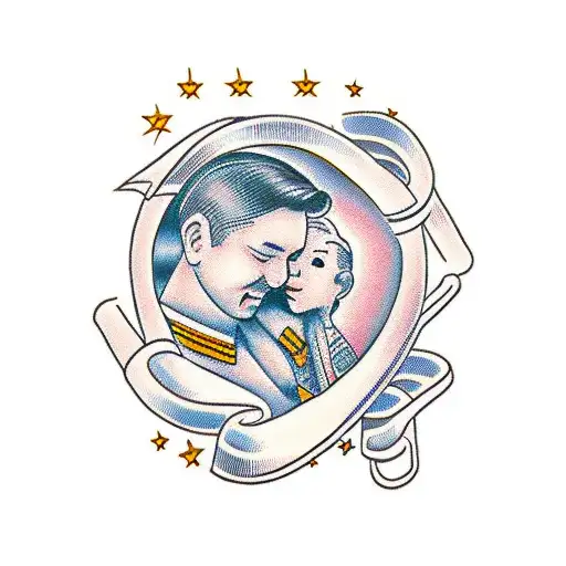 Symbol To Reflect Bond Between A Father And His Daughter