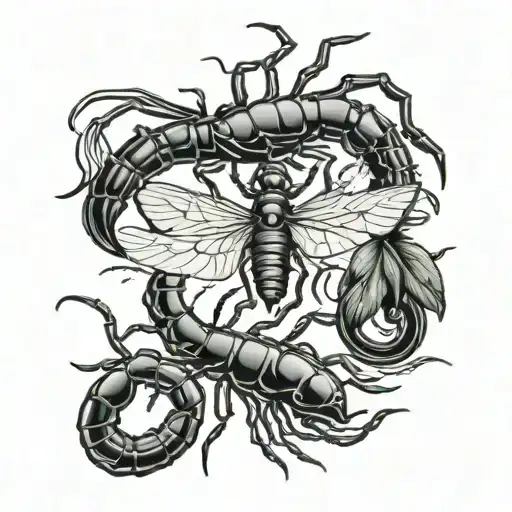 Scorpion And Batter Fly