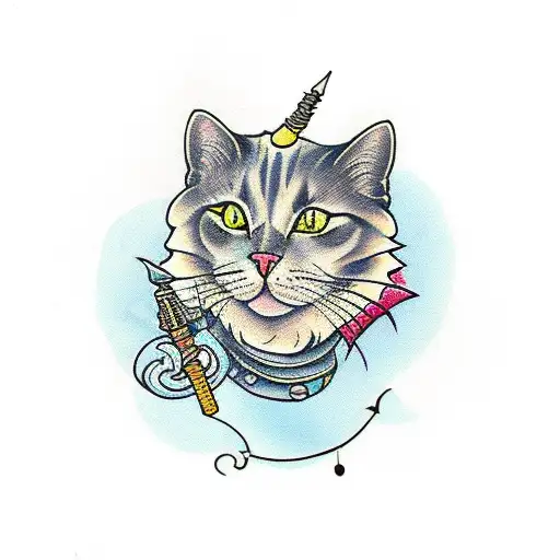 Cat With Wizard Stick