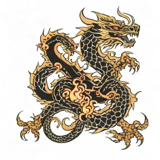 King Dragon Japanese Fire Element