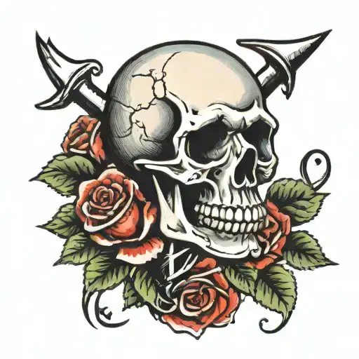 Skull And Roses