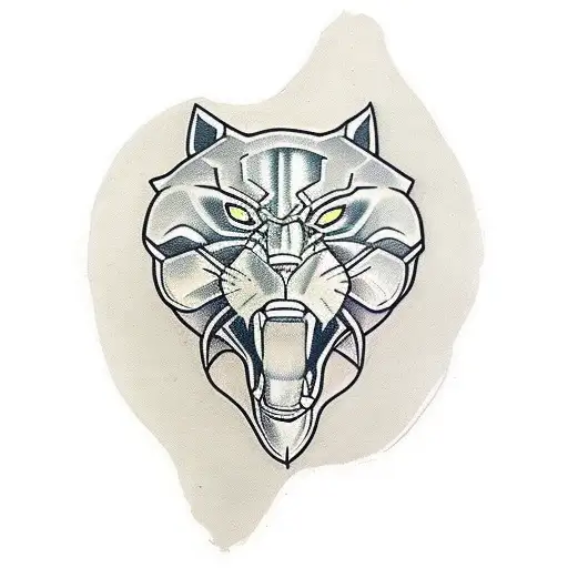 Black Panther With A Knife