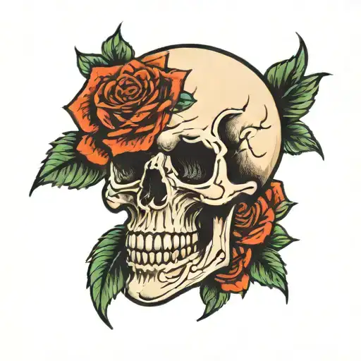 Skull And Roses