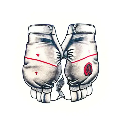 Boxing Gloves With Only Black And Red