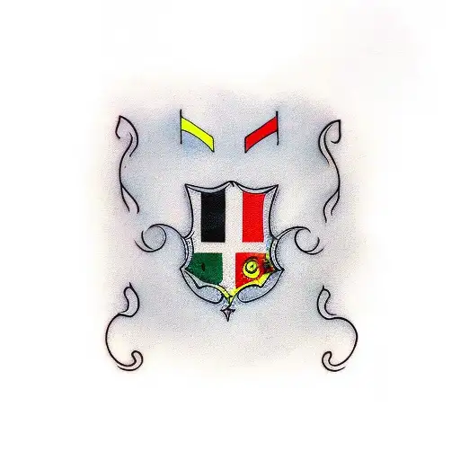 Cat With The Flag Of Germany