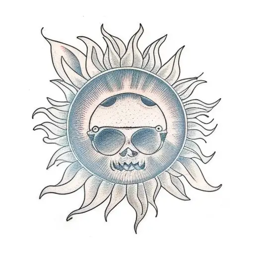 Sun Shining On Sunflower