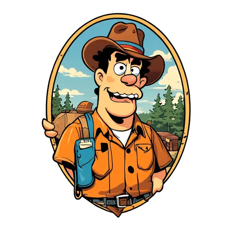 Fred Flintstone As A Mailman