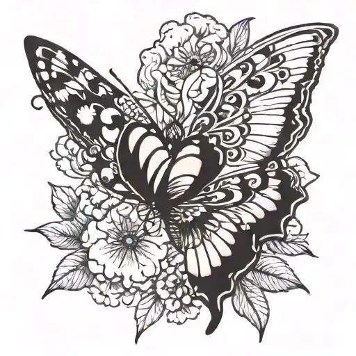 Tiger Grass Butterfly Made