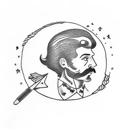 A Teacher With A French Bob Hair Cut Holding A Pencil And A Book