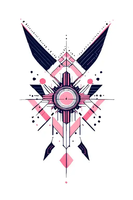 Synthesizer Cirquit Geometric Design Under Knee Color