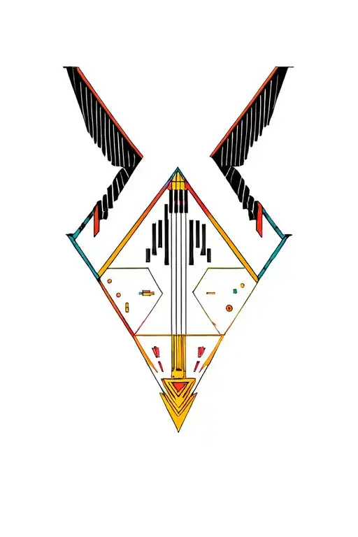 Synthesizer Cirquit Geometric Design Under Knee Color