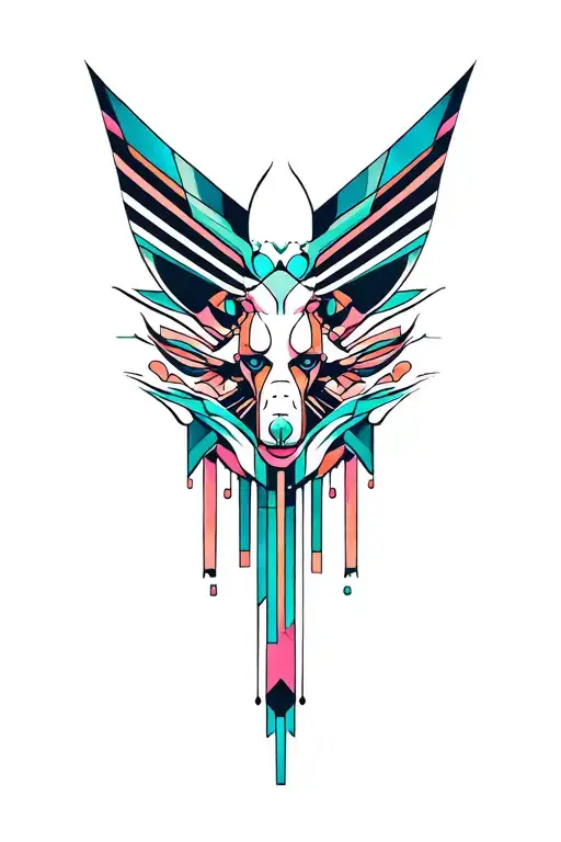 Synthesizer Cirquit Geometric Design Under Knee Color