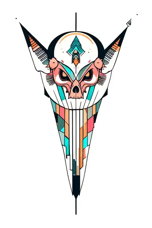 Synthesizer Cirquit Geometric Design Under Knee Color