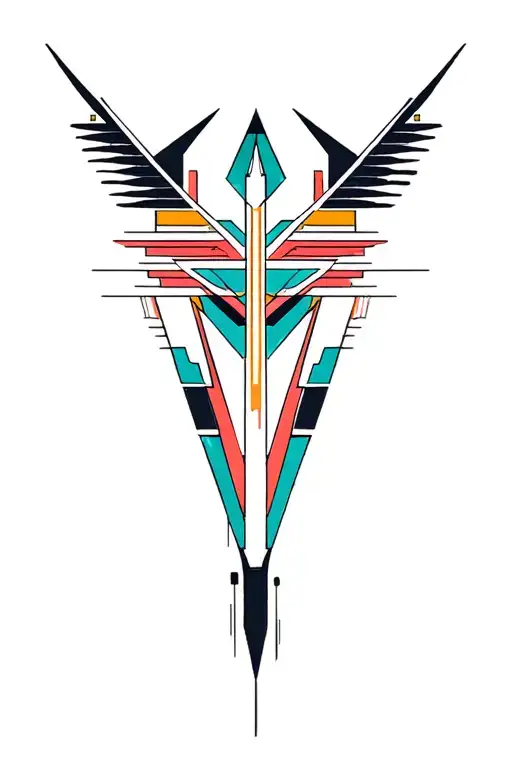 Synthesizer Cirquit Geometric Design Under Knee Color