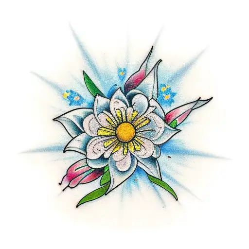 Edelweiss Flower With Stem