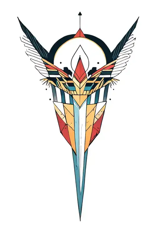 Synthesizer Cirquit Geometric Design Under Knee Color Dagger