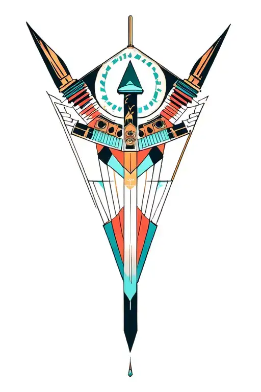 Synthesizer Cirquit Geometric Design Under Knee Color Dagger