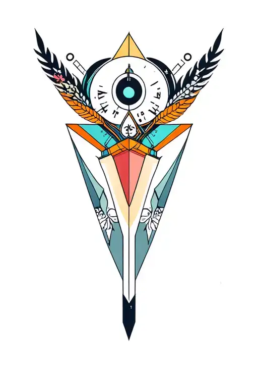 Synthesizer Cirquit Geometric Design Under Knee Color Dagger