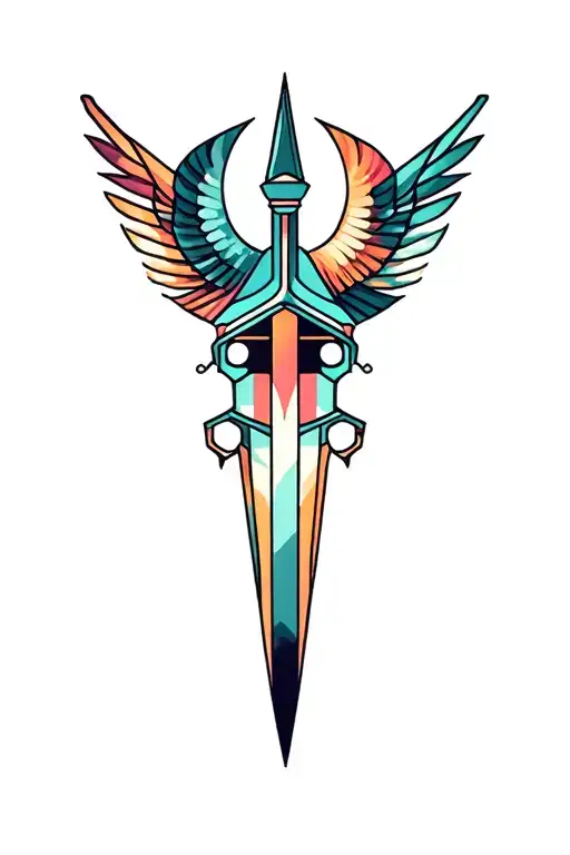 Synthesizer Cirquit Geometric Design Under Knee Color Dagger