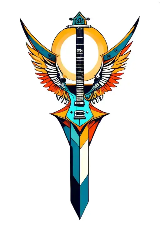 Synthesizer Cirquit Geometric Design Under Knee Color Dagger