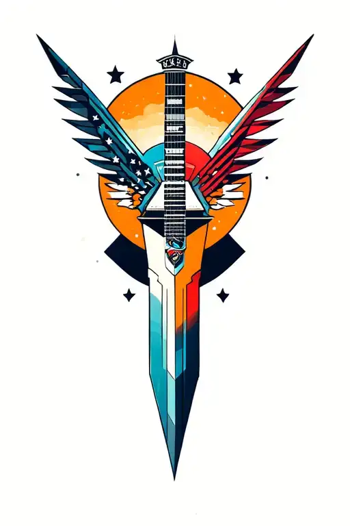 Synthesizer Cirquit Geometric Design Under Knee Color Dagger