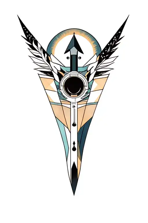 Synthesizer Cirquit Geometric Design Under Knee Color Dagger