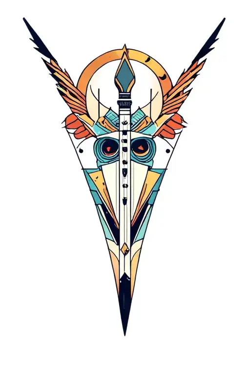 Synthesizer Cirquit Geometric Design Under Knee Color Dagger