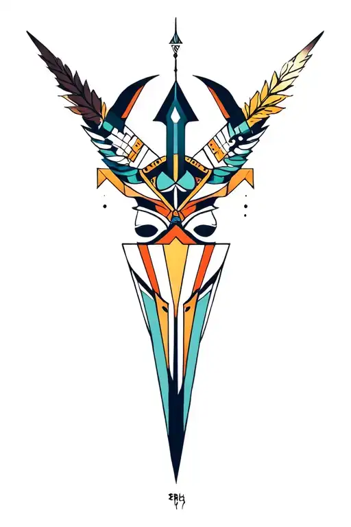 Synthesizer Cirquit Geometric Design Under Knee Color Dagger