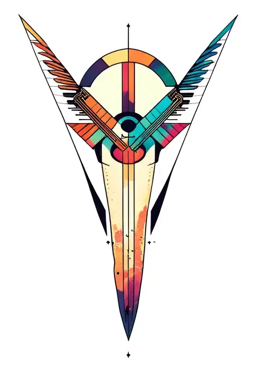 Synthesizer Cirquit Geometric Design Under Knee Color Dagger