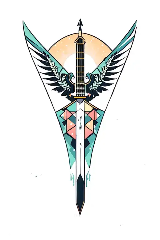 Synthesizer Cirquit Geometric Design Under Knee Color Dagger