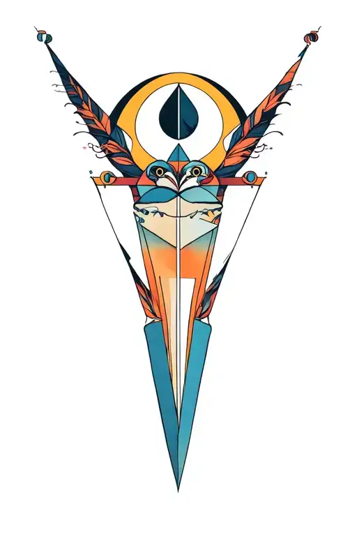 Synthesizer Cirquit Geometric Design Under Knee Color Dagger