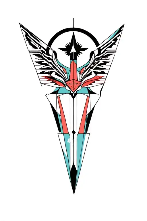 Synthesizer Cirquit Geometric Design Under Knee Color Dagger