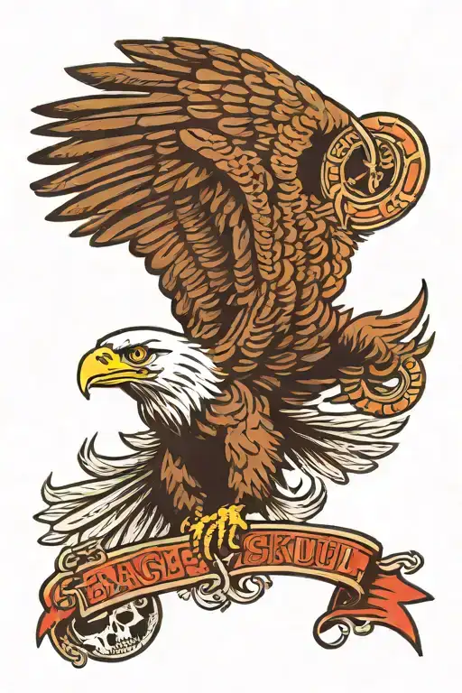 Eagle And Skull