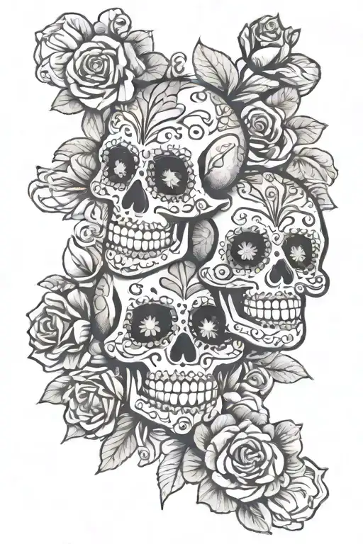 Sugar Skull Couple