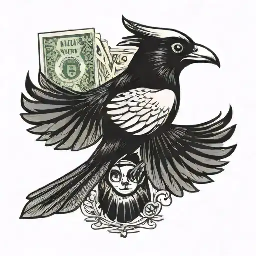A Magpie With Money