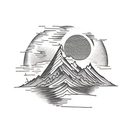 Nature With Mountain And Tree