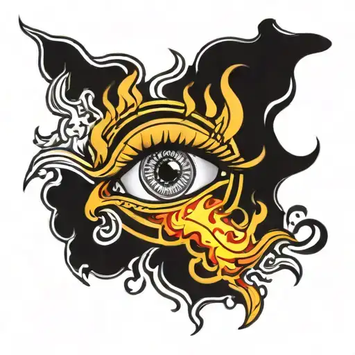 An Eye Burning With Black Fire