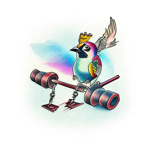 Bird Broken Carrying Weights