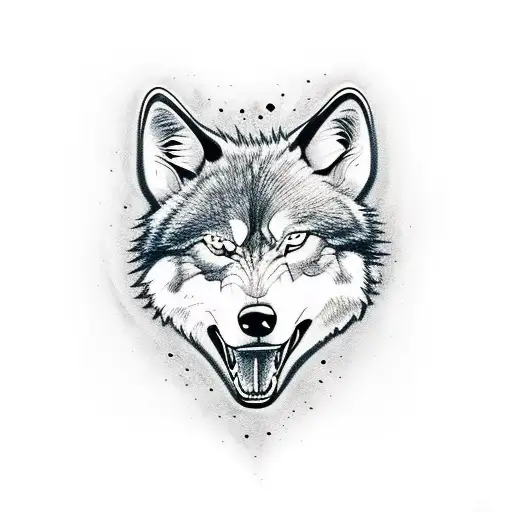 Vicious Wolf Black And White