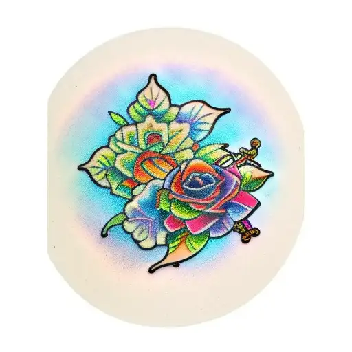 Rainbow Tiffany Lamp