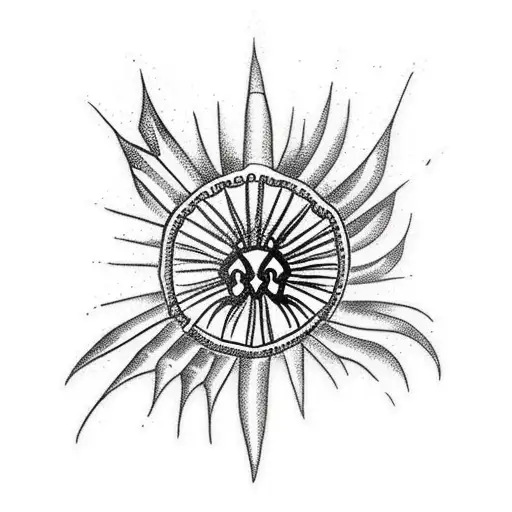 Dagger Old School Spider Web Flower