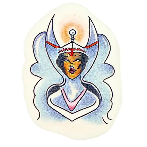 Ethiopian Angel With Woman's Face
