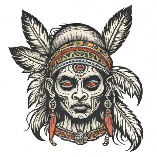 Zombi Indian Face Child