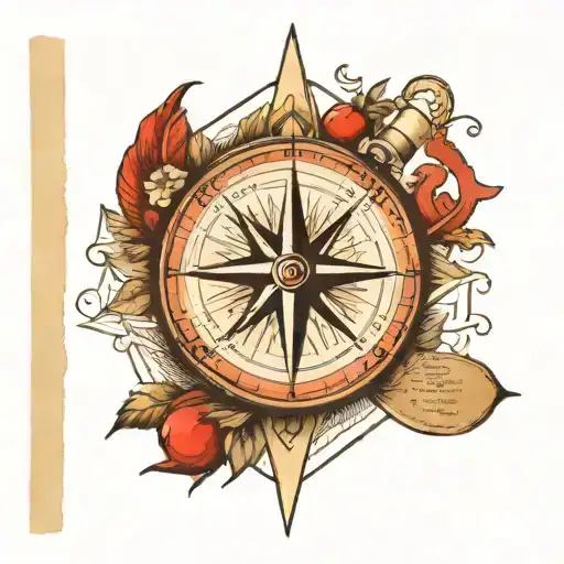 Compass And Red Medicine Book