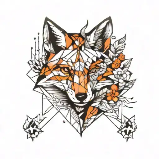 Geometric Fox Full Body