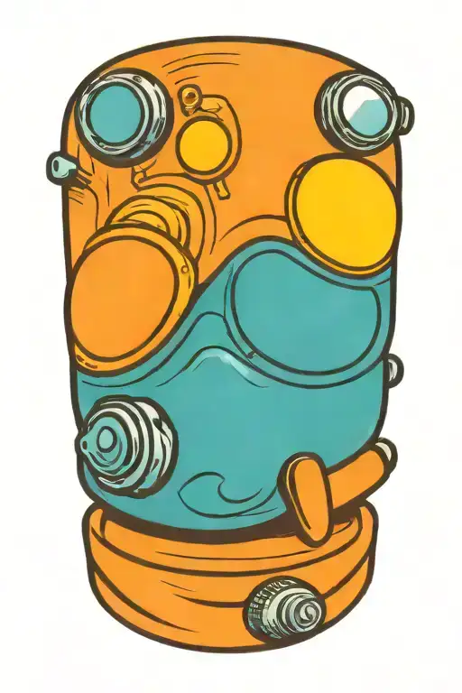 Scuba Diver Face Looking Straight Ahead