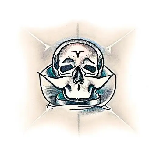 Hourglass Of Time With A Skull And Memento Mori Written On It